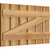 Ekena Millwork Rustic Wood Shutter - Rough Sawn Western Red Cedar - RBS06Z35X020RWR