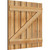 Ekena Millwork Rustic Wood Shutter - Rough Sawn Western Red Cedar - RBS06Z35X033RWR
