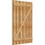 Ekena Millwork Rustic Wood Shutter - Rough Sawn Western Red Cedar - RBS06Z35X052RWR