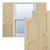 Ekena Millwork Center Circle Arts & Crafts Fixed Mount Shutters - Painted Expanded Cellular PVC - TFP001AC12X025NT