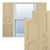 Ekena Millwork Center Circle Arts & Crafts Fixed Mount Shutters - Painted Expanded Cellular PVC - TFP001AC12X028NT