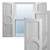 Ekena Millwork Center Circle Arts & Crafts Fixed Mount Shutters - Painted Expanded Cellular PVC - TFP001AC12X031PR