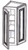 Jarlin Cabinetry - Wall End Cabinet - WEC1236 - Aria Blue