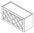 Jarlin Cabinetry - Wall Wine Rack Cabinet - WR3015 - Aria Blue