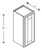 Blue Valley Shaker Espresso Kitchen Cabinet - ESS-W1536