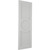 Ekena Millwork Center Circle Arts & Crafts Fixed Mount Shutters - Painted Expanded Cellular PVC - TFP001AC18X037ST