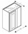 Blue Valley Shaker Espresso Kitchen Cabinet - ESS-WBC3030