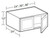 Ideal Cabinetry Hawthorne Cinnamon Wall Cabinet - W302412-HCN