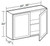 Ideal Cabinetry Hawthorne Cinnamon Wall Cabinet - W3624-HCN