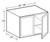 Ideal Cabinetry Hawthorne Cinnamon Wall Cabinet - W302424-HCN