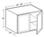 Ideal Cabinetry Hawthorne Cinnamon Wall Cabinet - W362424-HCN