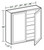 Ideal Cabinetry Hawthorne Cinnamon Wall Cabinet - W2436-HCN