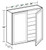 Ideal Cabinetry Hawthorne Cinnamon Wall Cabinet - W2436-HCN