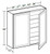 Ideal Cabinetry Hawthorne Cinnamon Wall Cabinet - W3336-HCN