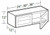 Ideal Cabinetry Hawthorne Cinnamon Wall Cabinet - Glass Doors - W3012PFG-HCN