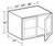 Ideal Cabinetry Hawthorne Cinnamon Wall Cabinet - Glass Doors - W302418PFG-HCN