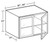 Ideal Cabinetry Hawthorne Cinnamon Wall Cabinet - Glass Doors - W302424PFG-HCN