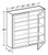 Ideal Cabinetry Hawthorne Cinnamon Wall Cabinet - Glass Doors - W2736PFG-HCN