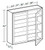 Ideal Cabinetry Hawthorne Cinnamon Wall Cabinet - Glass Doors - W2742PFG-HCN