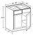 Ideal Cabinetry Hawthorne Cinnamon Base Cabinet - B36-HCN
