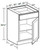 Ideal Cabinetry Hawthorne Cinnamon Base Cabinet - B12-HCN