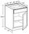 Ideal Cabinetry Hawthorne Cinnamon Base Cabinet - B21-HCN