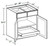 Ideal Cabinetry Hawthorne Cinnamon Base Cabinet - B33-1T-HCN