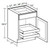 Ideal Cabinetry Hawthorne Cinnamon Base Cabinet - B18-2T-HCN