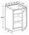 Ideal Cabinetry Hawthorne Cinnamon Base Cabinet - B12FH-HCN