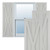 Ekena Millwork Single X-Board Farmhouse Fixed Mount Shutters - Painted Expanded Cellular PVC - TFP001FH15X025ST