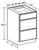 Ideal Cabinetry Hawthorne Cinnamon Base Cabinet - BD12-HCN