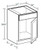 Ideal Cabinetry Hawthorne Cinnamon Base Cabinet - SB21-HCN