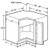 Ideal Cabinetry Hawthorne Cinnamon Base Cabinet - EZR33-HCN