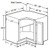Ideal Cabinetry Hawthorne Cinnamon Base Cabinet - EZR36-HCN