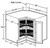 Ideal Cabinetry Hawthorne Cinnamon Base Cabinet - EZR36-2WLS-HCN