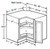 Ideal Cabinetry Hawthorne Cinnamon Base Cabinet - EZR33SS-HCN