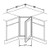 Ideal Cabinetry Hawthorne Cinnamon Base Cabinet - SFAF36-HCN