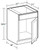 Ideal Cabinetry Hawthorne Cinnamon Single Door Vanity Sink Base Cabinet - VSB2121-HCN