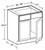Ideal Cabinetry Hawthorne Cinnamon Double Door Vanity Sink Base Cabinet - VSB3321-HCN