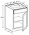 Ideal Cabinetry Norwood Deep Onyx Base Cabinet - B15-NDO