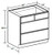 Ideal Cabinetry Norwood Deep Onyx Base Cabinet - BCT36-NDO