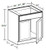 Ideal Cabinetry Nassau Mythic Blue Base Cabinet - SB24-NMB