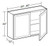 Ideal Cabinetry Fulton Mocha Wall Cabinet - W3624-FMG