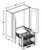 Ideal Cabinetry Fulton Mocha Wall Cabinet - W2430-PDSCR-FMG