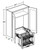 Ideal Cabinetry Fulton Mocha Wall Cabinet - W2436-PDSCR-FMG