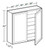 Ideal Cabinetry Fulton Mocha Wall Cabinet - W2442-FMG