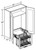 Ideal Cabinetry Fulton Mocha Wall Cabinet - W2442-PDSCR-FMG