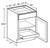 Ideal Cabinetry Fulton Mocha Base Cabinet - B12-1T-FMG