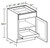 Ideal Cabinetry Fulton Mocha Base Cabinet - B21-1T-FMG