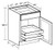 Ideal Cabinetry Fulton Mocha Base Cabinet - B18-2T-FMG